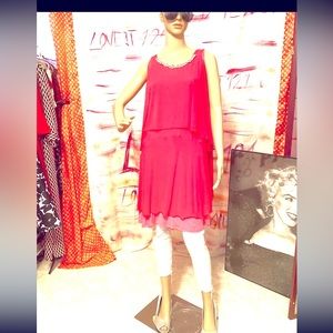 10118 sexy pink  party dress size L